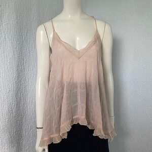 Free People Pink Camisole Hippie Summer Festival
